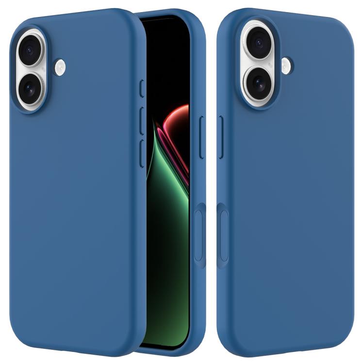 Solid colour silicone iPhone case cobalt blue for iPhone 17