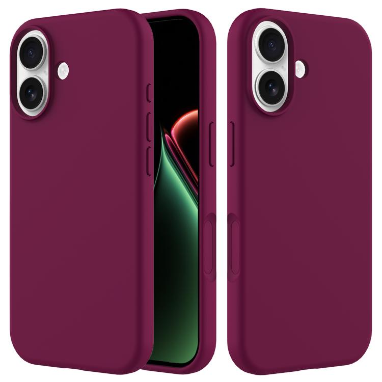 Solid colour silicone iPhone case violet for iPhone 17
