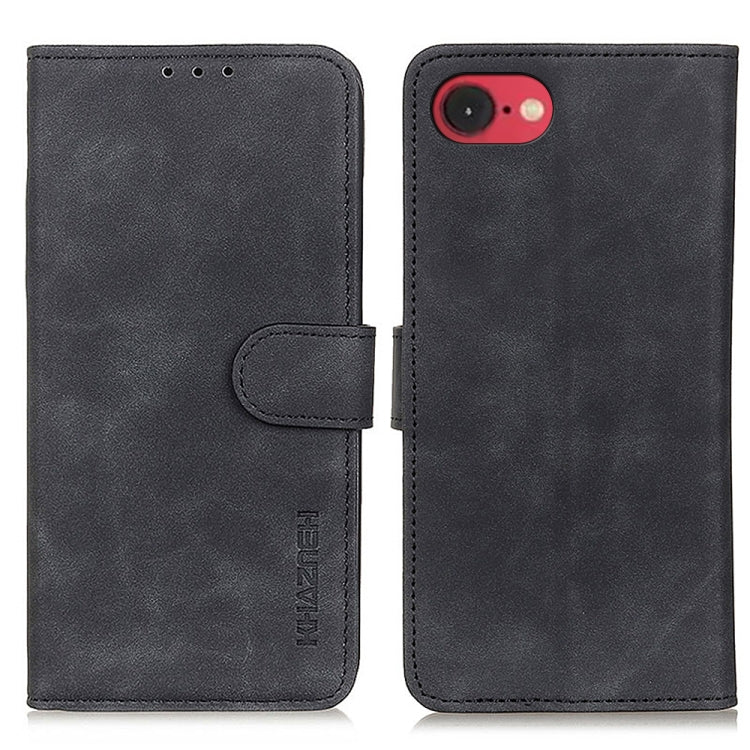 KHAZNEH retro PU leather wallet iPhone case in black