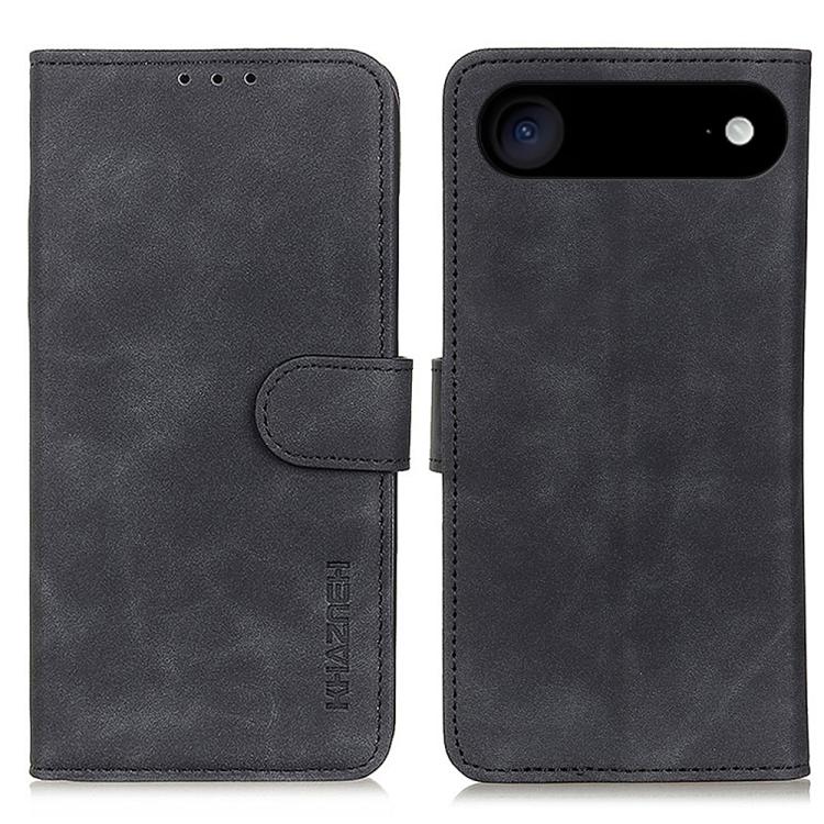 KHAZNEH retro PU leather wallet iPhone case in black for iPhone Air