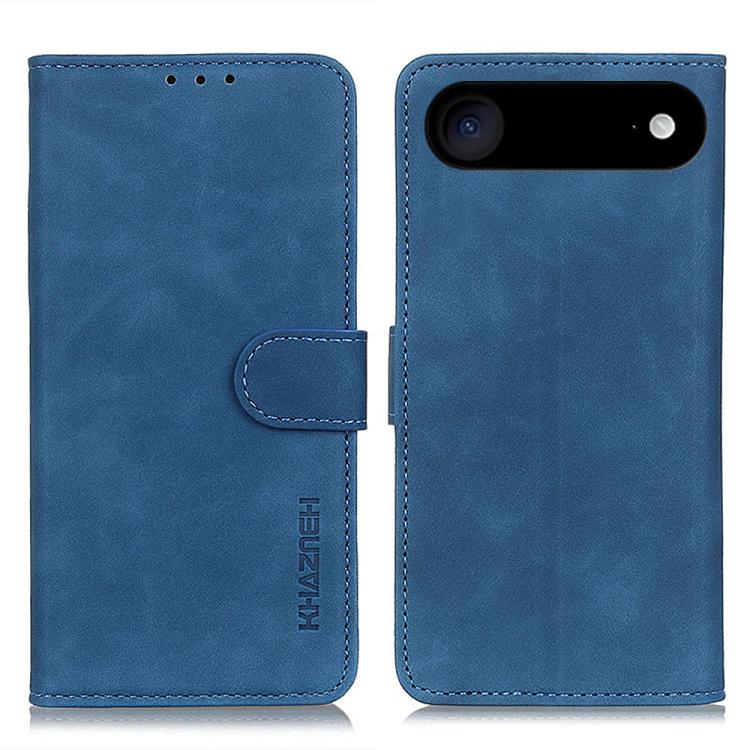 KHAZNEH retro PU leather wallet iPhone case in blue for iPhone Air