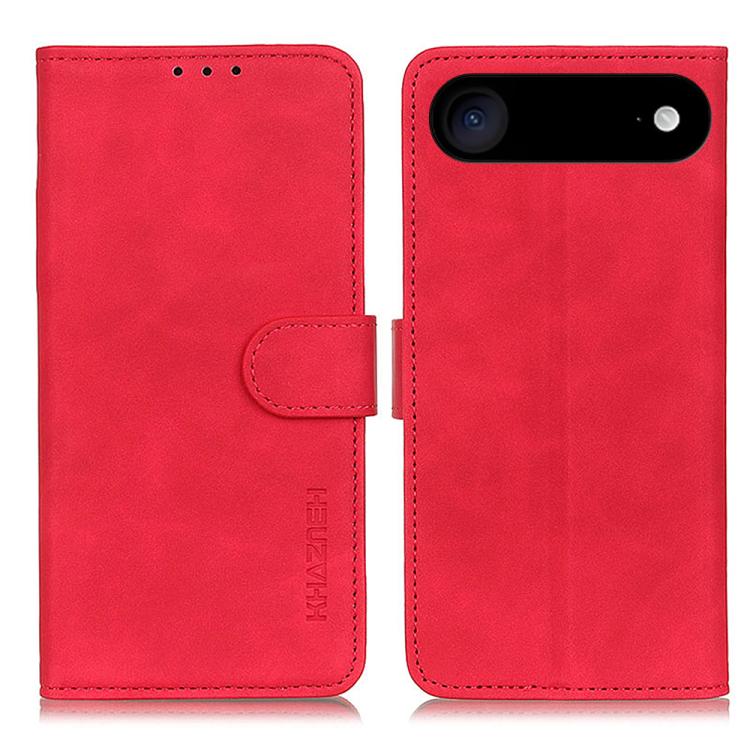 KHAZNEH retro PU leather wallet iPhone case in red for iPhone Air