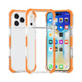 Four-corner shockproof TPU acrylic iPhone 17 Pro Max case in orange