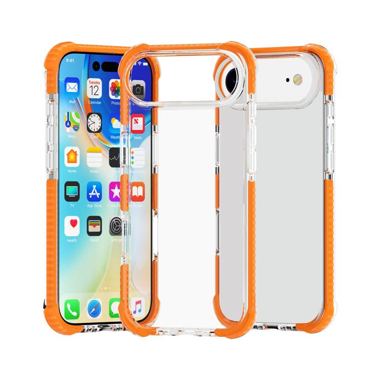 Four-corner shockproof TPU acrylic iPhone case in orange for iPhone Air