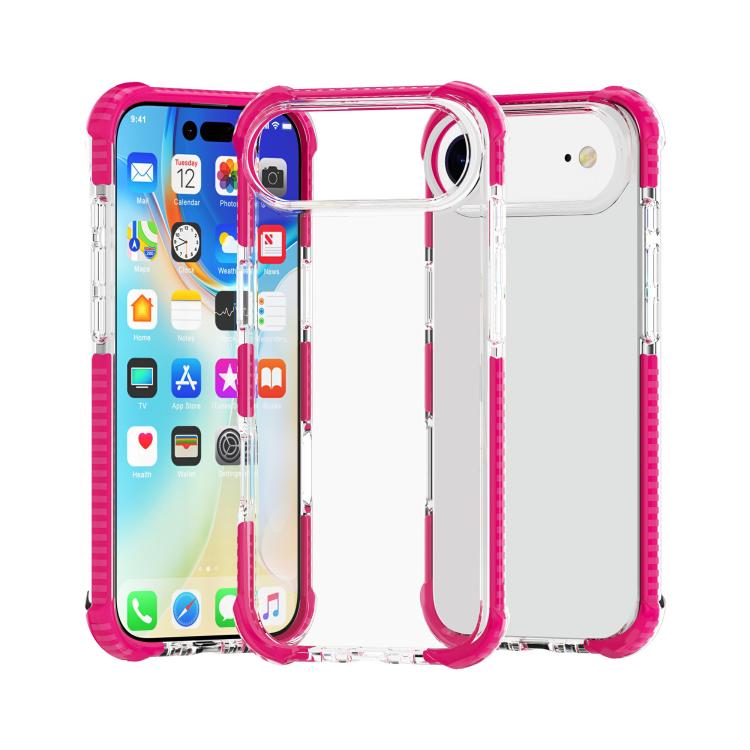 Four-corner shockproof TPU acrylic iPhone case in pink for iPhone Air