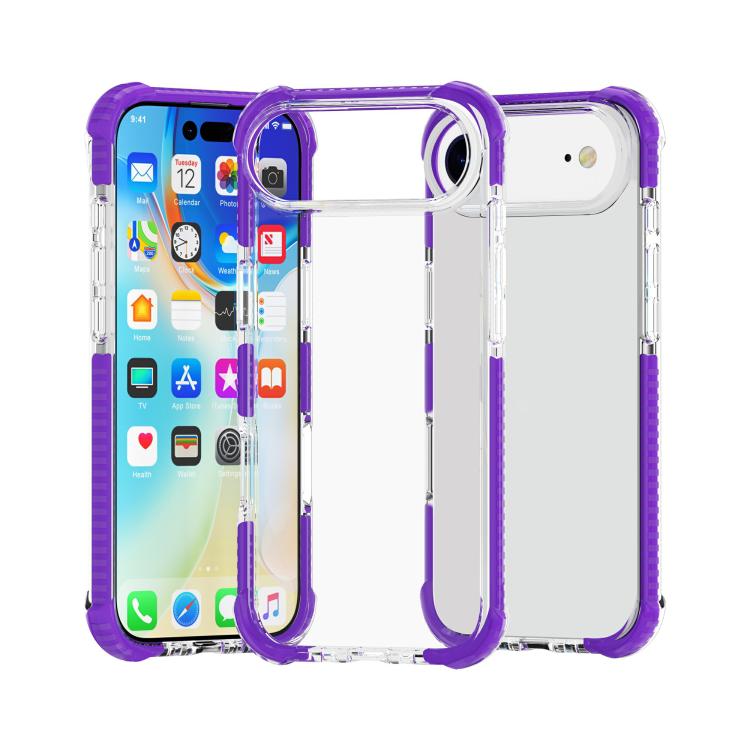 Four-corner shockproof TPU acrylic iPhone case in purple for iPhone Air