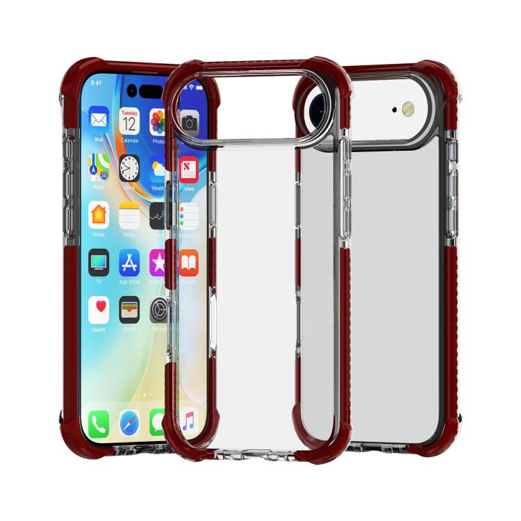 Four-corner shockproof TPU acrylic iPhone case in brown for iPhone Air