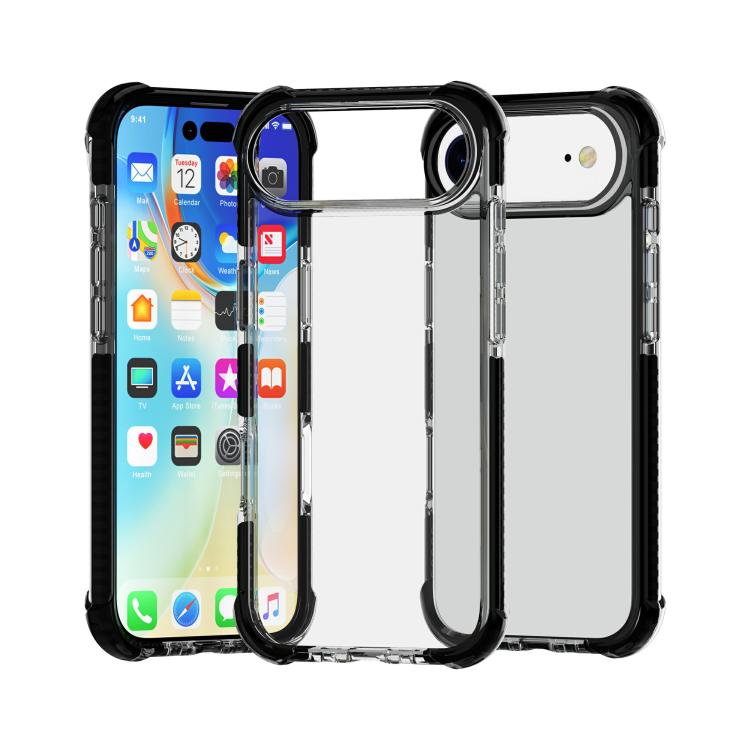 Four-corner shockproof TPU acrylic iPhone case in black for iPhone Air