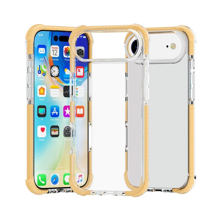 Four-corner shockproof TPU acrylic iPhone case in gold for iPhone Air