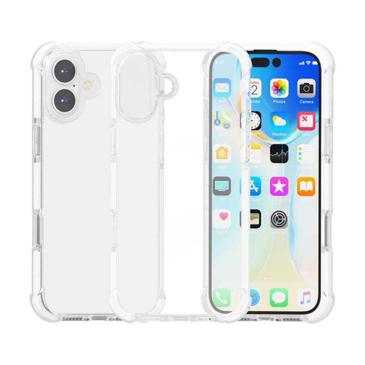 Four-corner shockproof TPU acrylic iPhone case in transparent for iPhone 17