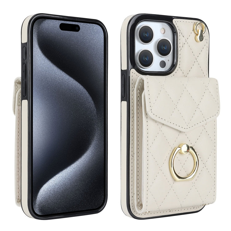 White rhombic iPhone 15 Pro Max case