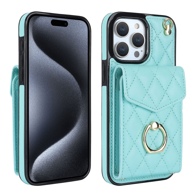 Mint Green rhombic iPhone 15 Pro Max case