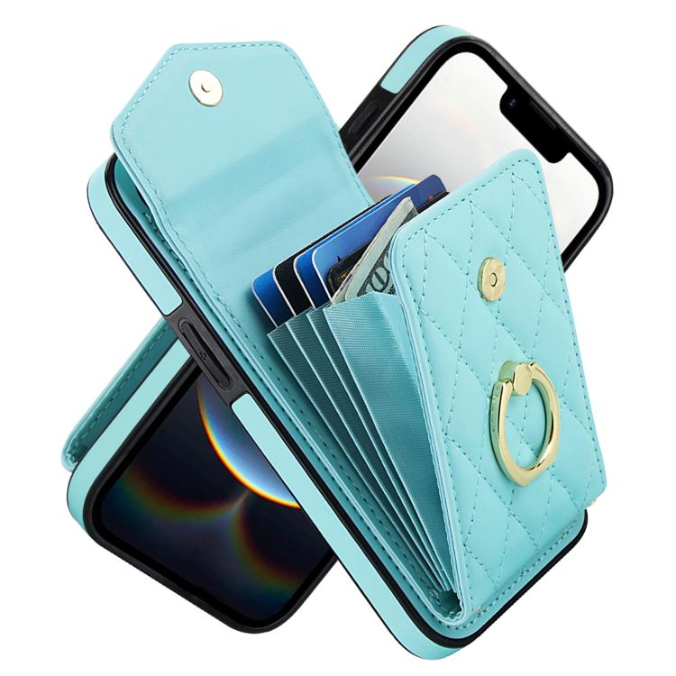 Mint Green rhombic iPhone 17e 16e case
