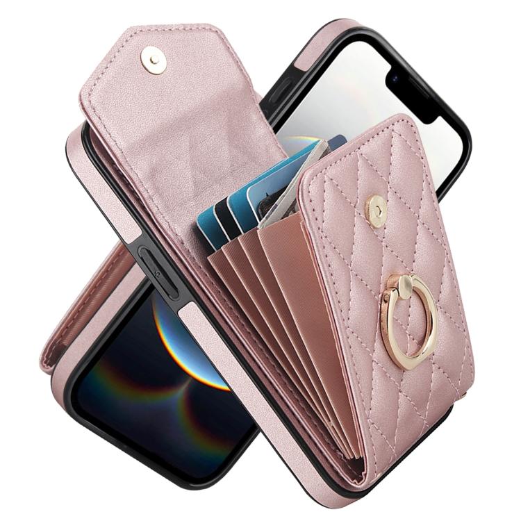 Rose Gold rhombic iPhone 17e 16e case
