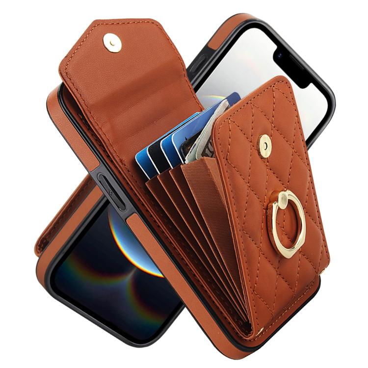 Brown rhombic iPhone 17e 16e case
