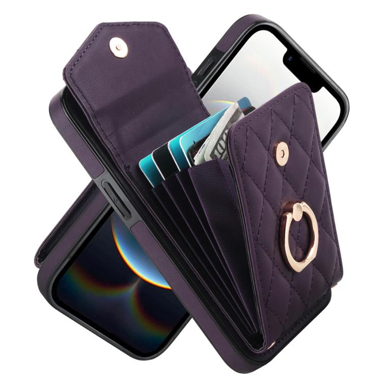 Dark Purple rhombic iPhone 17e 16e case