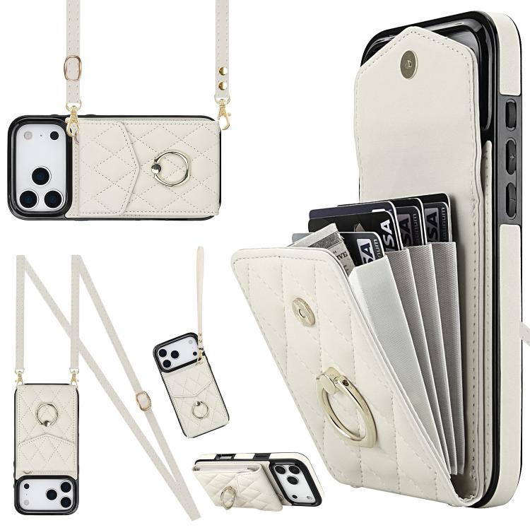 White rhombic iPhone 17 Pro case
