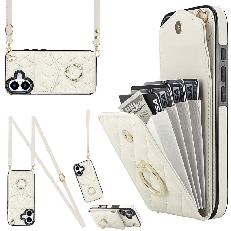 White rhombic iPhone 17 case