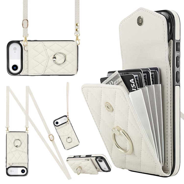 White rhombic iPhone Air case