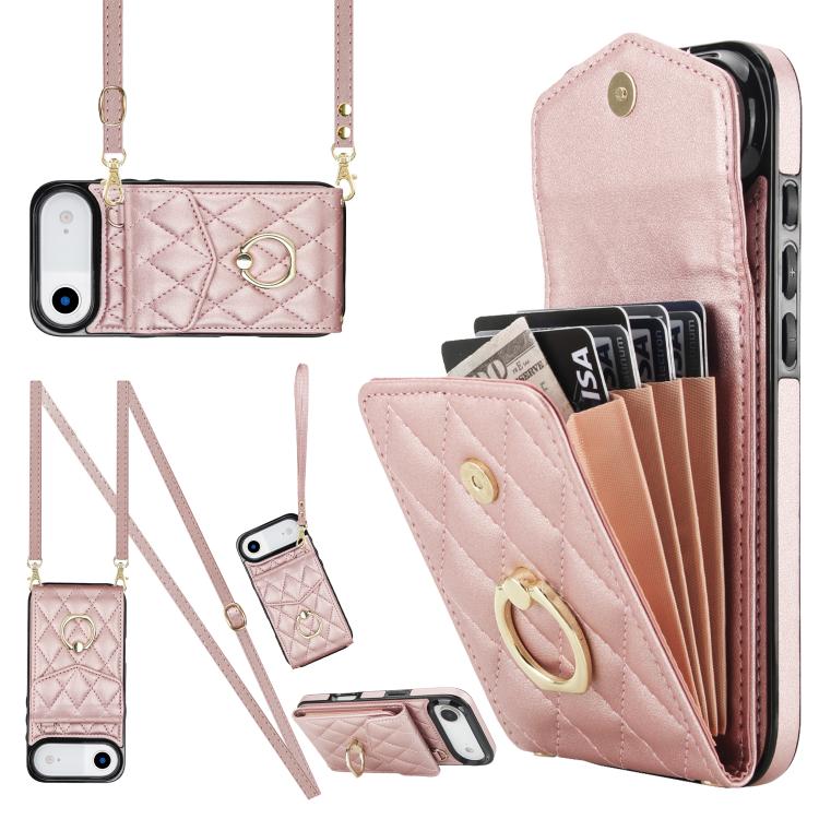 Rose Gold rhombic iPhone Air case