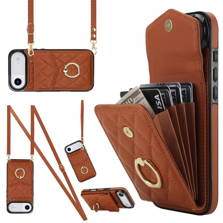 Brown rhombic iPhone Air case
