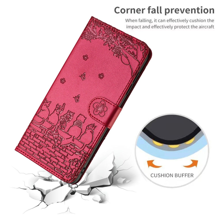 Cat embossed leather iPhone case package detail image