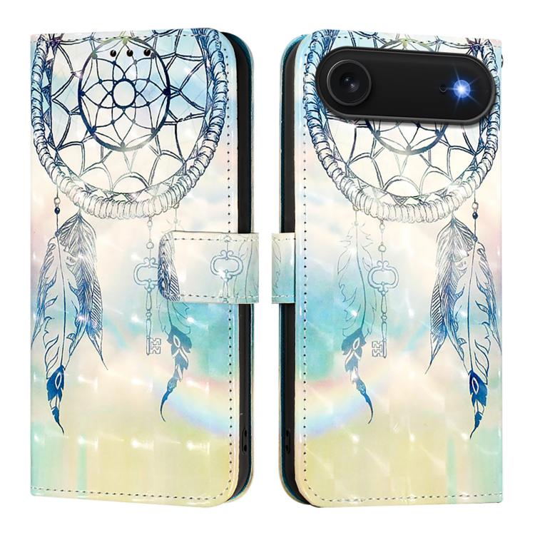 3D Painting flip PU leather iPhone Air wallet case with Dream Wind Chimes artwork