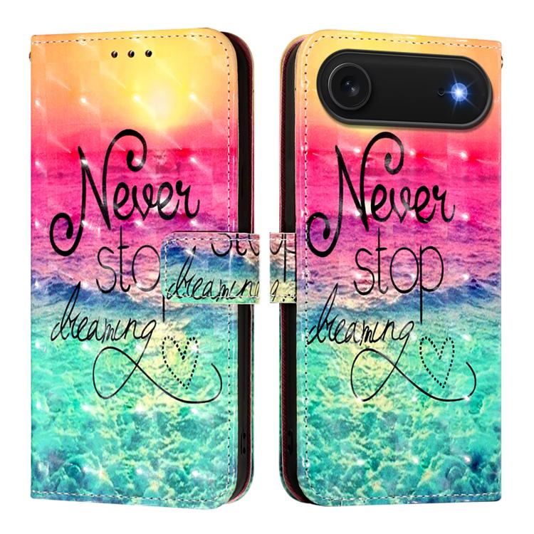 3D Painting flip PU leather iPhone Air wallet case with Chasing Dreams artwork