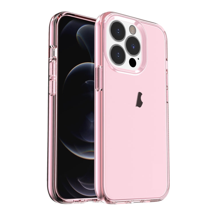 Shockproof Terminator transparent iPhone case in pink for iPhone 15 Pro
