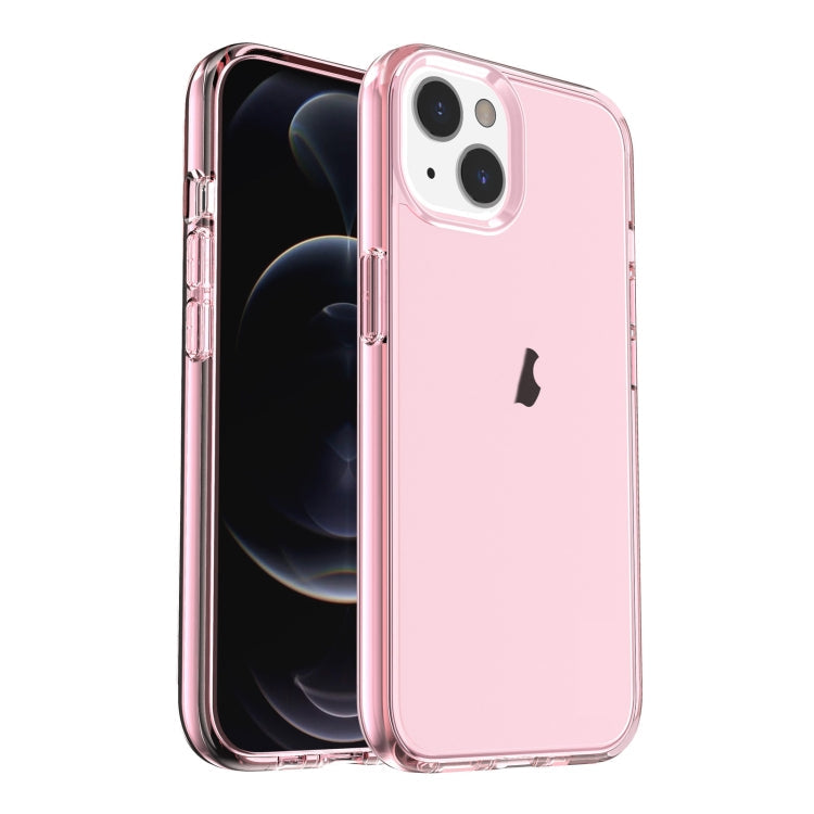 Shockproof Terminator transparent iPhone case in pink for iPhone 15 Plus
