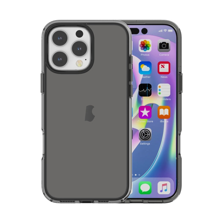 Shockproof Terminator transparent iPhone case in grey for iPhone 16 Pro