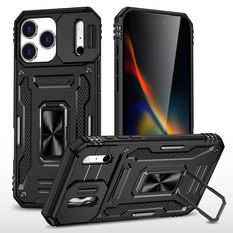 Armor camera shield iPhone case in black for iPhone 17 Pro