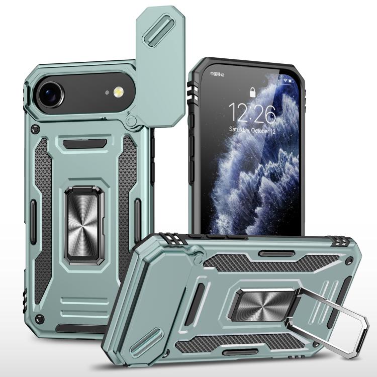 Armor camera shield iPhone case in alpine green for iPhone Air