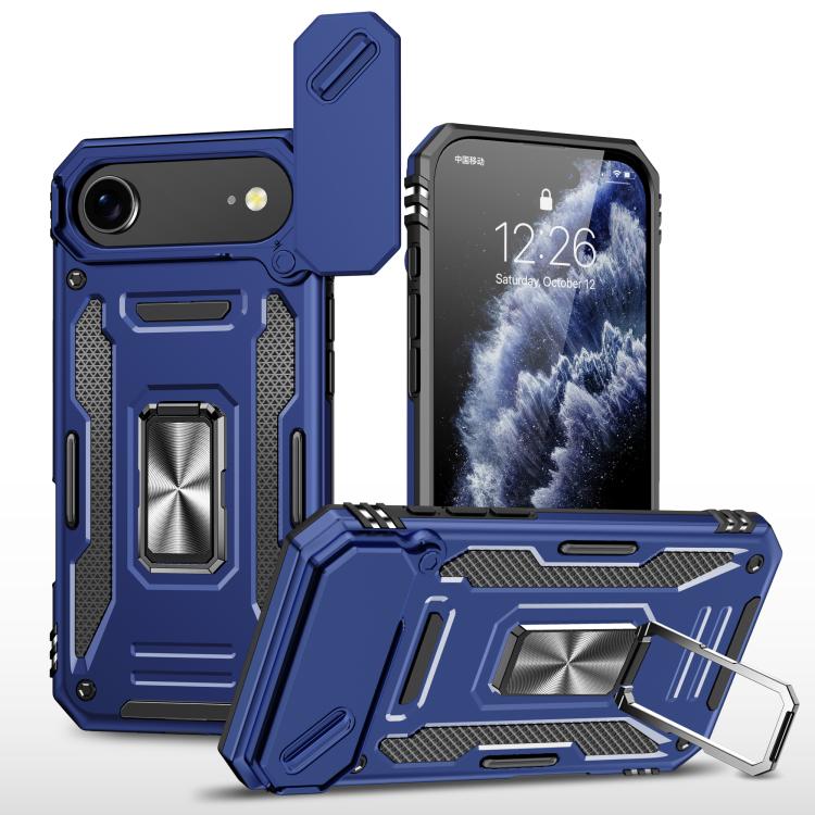 Armor camera shield iPhone case in navy blue for iPhone Air