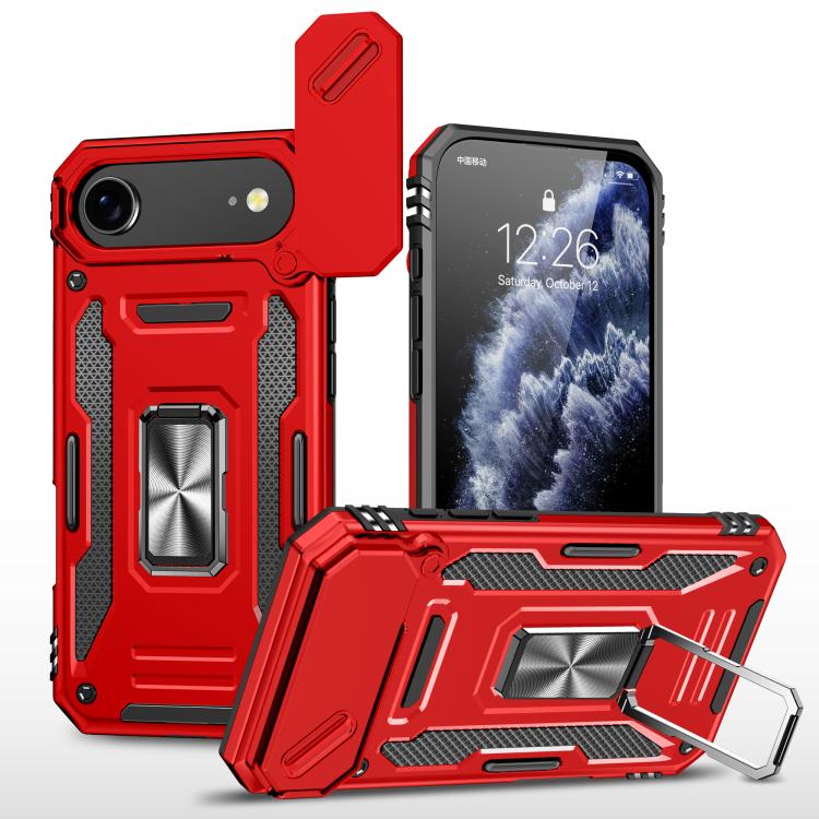 Armor camera shield iPhone case in red for iPhone Air