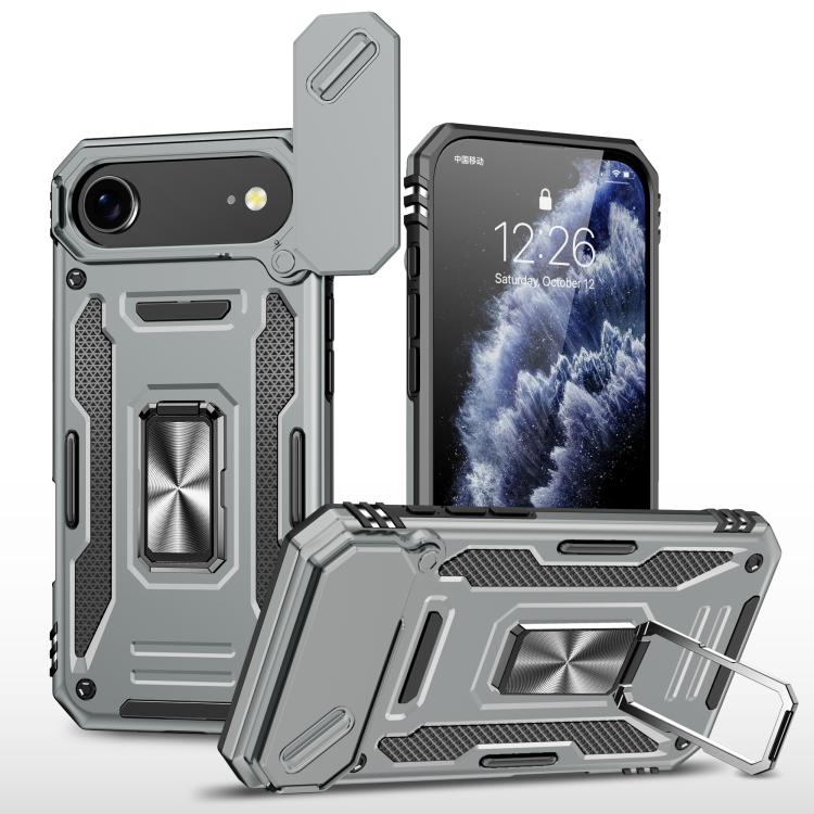Armor camera shield iPhone case in grey for iPhone Air