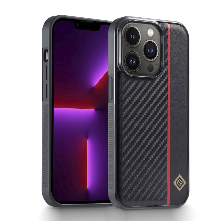 LC.IMEEKE 3-in-1 carbon fibre texture iPhone 13 Pro case