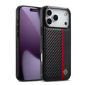 Mira Sales LC.IMEEKE 3-in-1 carbon fibre texture shockproof iPhone 17 Pro case