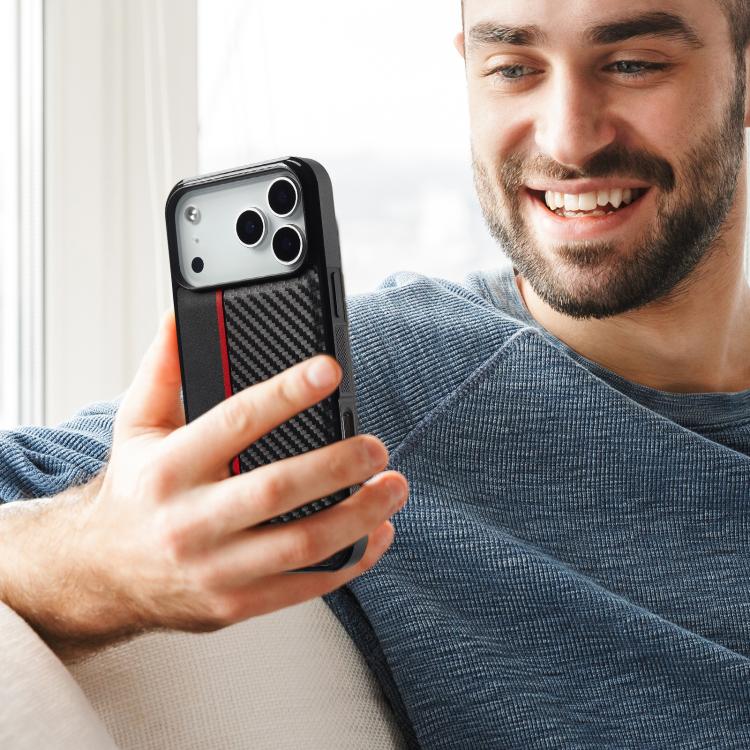 LC.IMEEKE carbon fibre texture phone case product detail image