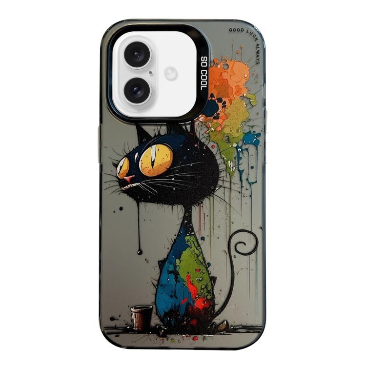 Animal artwork iPhone 17 case pattern J