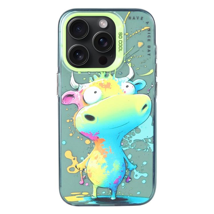 Colorful Cattle animal oil painting iPhone 17 Pro Max case