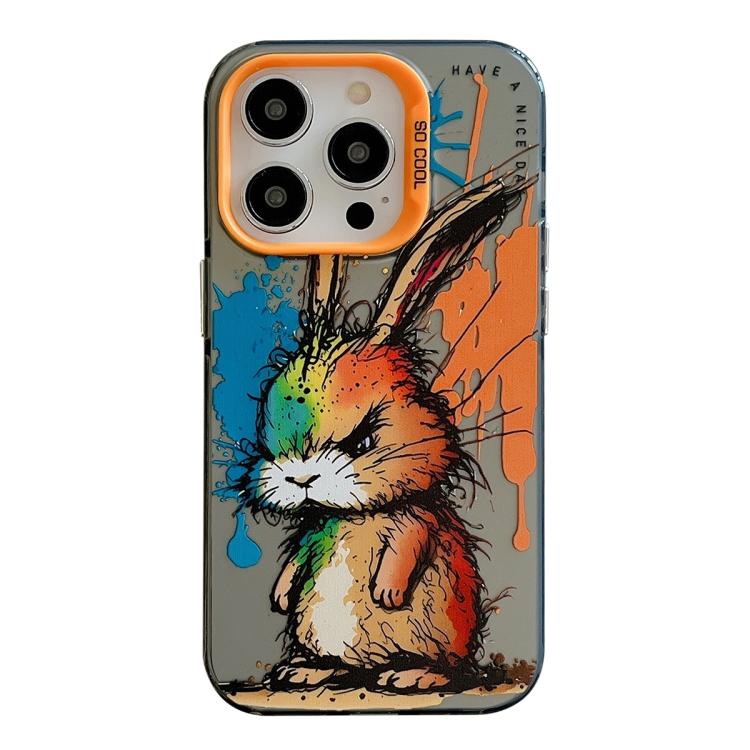 Fat Rabbit animal oil painting iPhone 17 Pro Max case