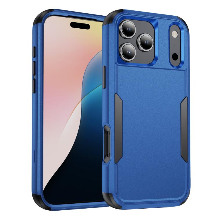 Commuter shockproof iPhone case in royal blue and black for iPhone 17 Pro Max