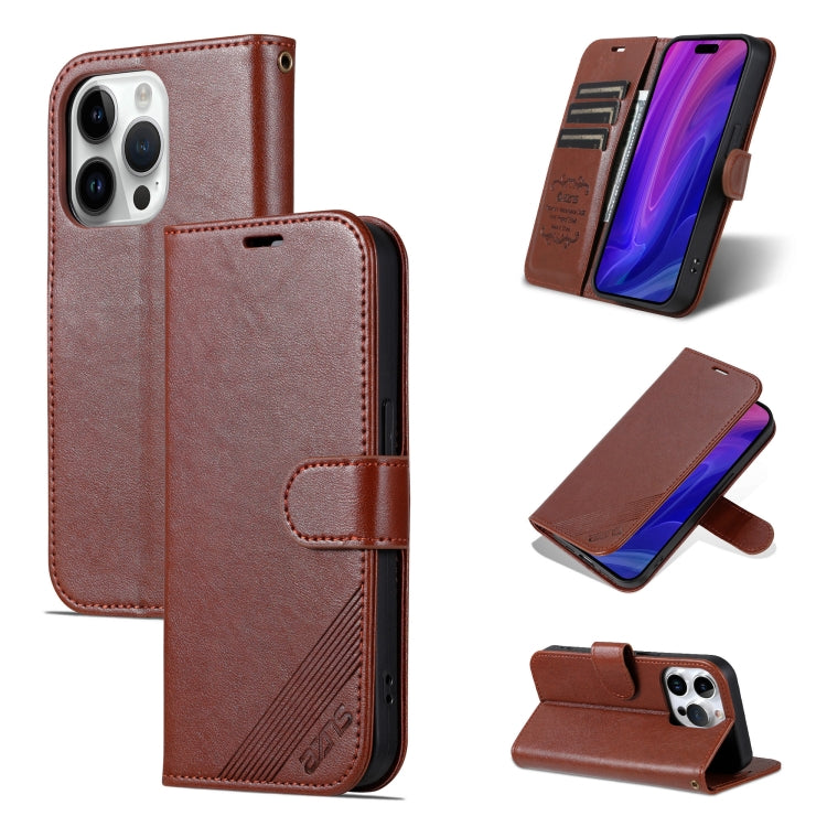 Mira Sales AZNS sheepskin texture flip wallet iPhone 16 Pro Max case in brown