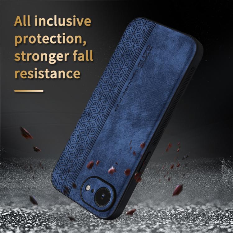 AZNS 3D embossed iPhone case showing precise fit design detail