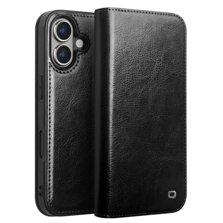 QIALINO Classic Genuine Leather Phone Case, For iPhone 16e / 17e, For iPhone 17 Pro Max, For iPhone 17 Pro, For iPhone 17, For iPhone Air, For iPhone 16 Pro Max, For iPhone 16 Pro, For iPhone 16 Plus, For iPhone 16, For iPhone 15 Pro Max               ...