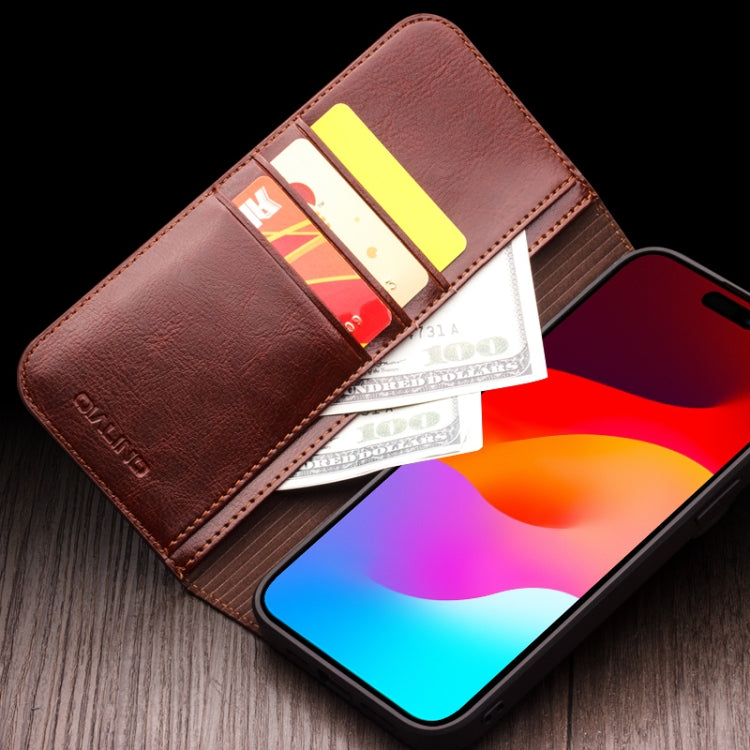 QIALINO Classic genuine leather phone case product detail image