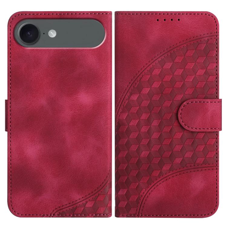 YX0060 elephant embossed iPhone case in rose red for iPhone Air