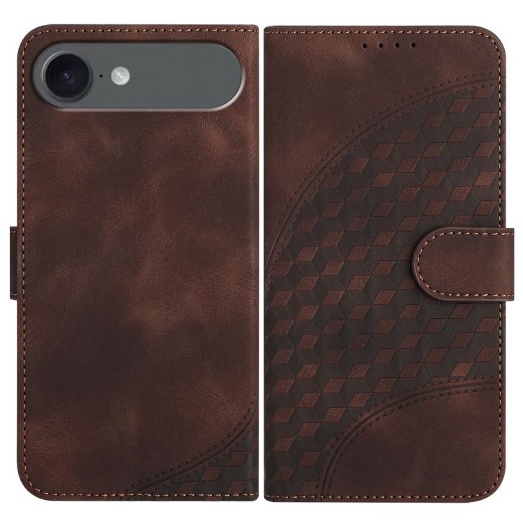 YX0060 elephant embossed iPhone case in coffee for iPhone Air