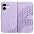 YX0060 elephant embossed iPhone case in light purple for iPhone 17
